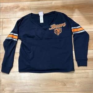 PINK Victoria's Secret Navy and Orange Bears Kids Sweatshirt